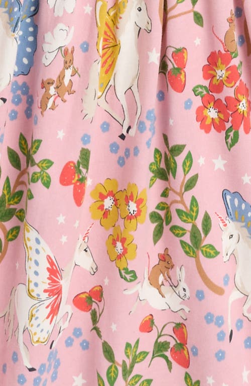 Mini Boden Tiered Twirly Dress Vintage Pink Enchanted Forest Girls Boden