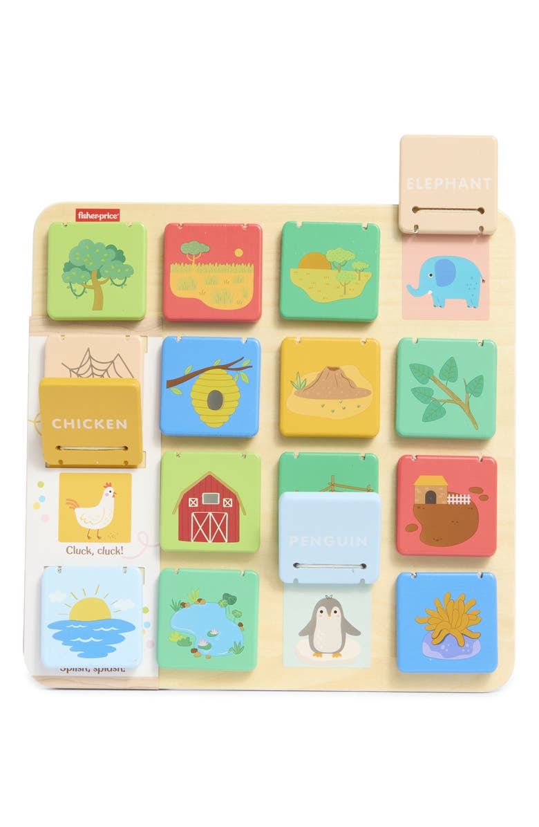 FISHER PRICE Wooden Flip & Reveal Board, Main, color, 