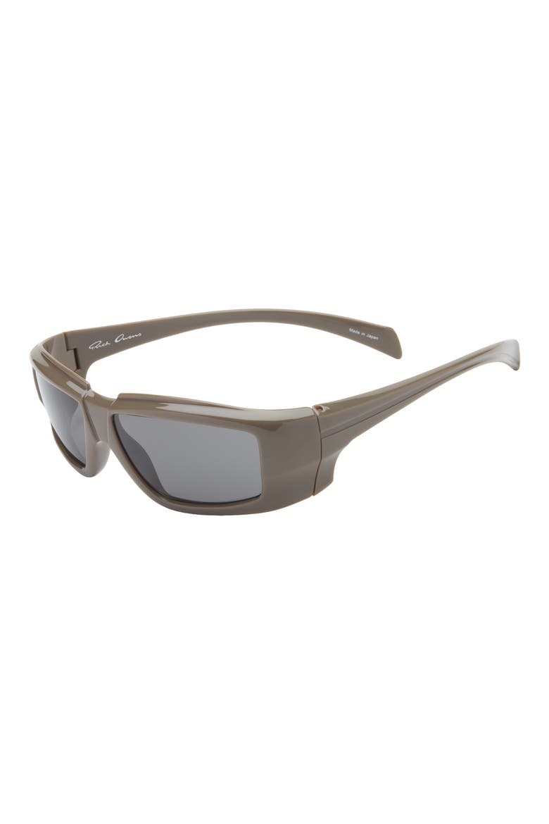 'Rick Memory Flex Rectangular Sunglasses, Alternate, color, DSTGREY TEMPLE/ BLACK LENS