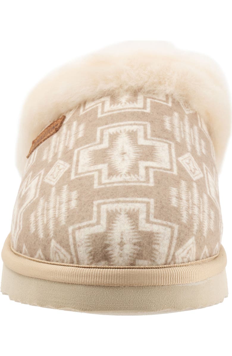 Pendleton Harding Genuine Shearling Lined Scuff Slipper, Alternate, color,