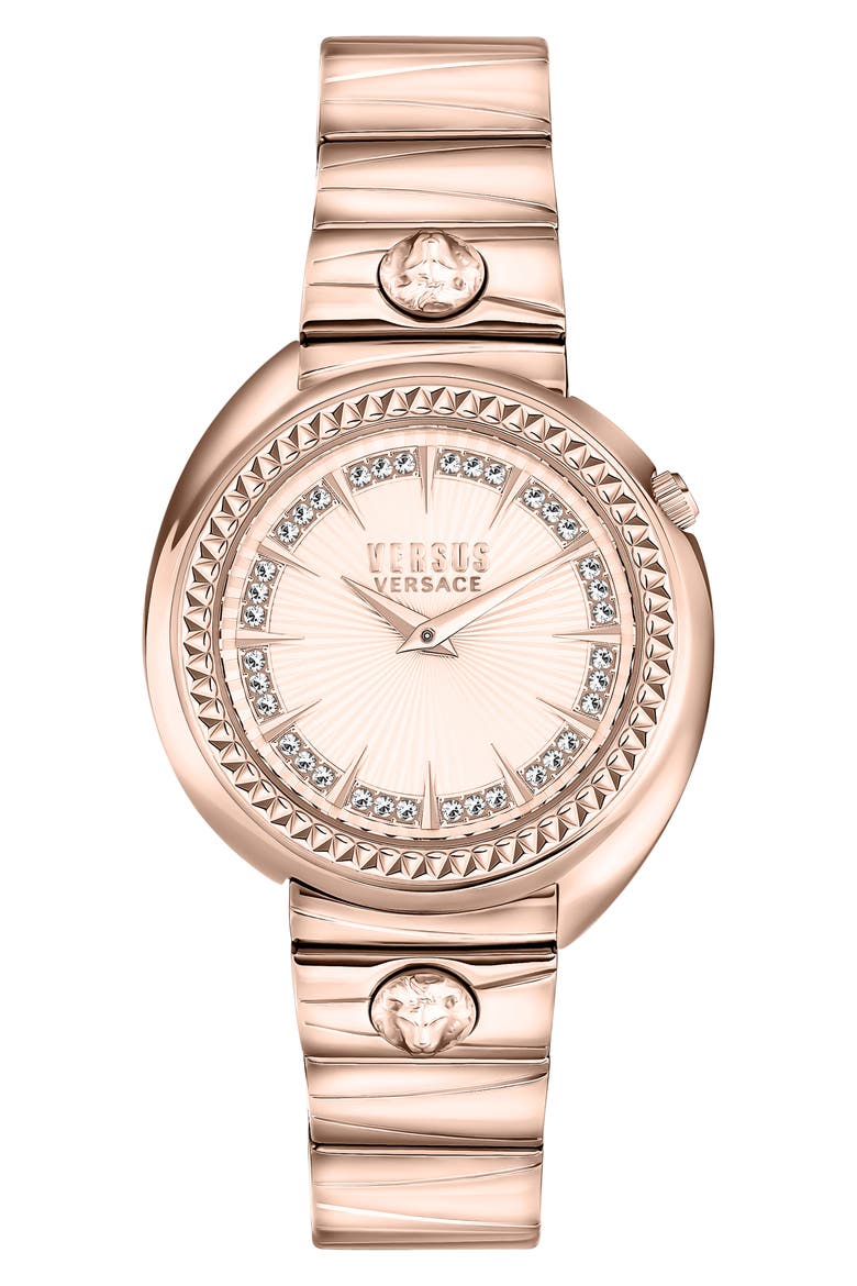 Brick Lane Sunray Bracelet Watch, 40mm, Main, color, ROSEGOLD
