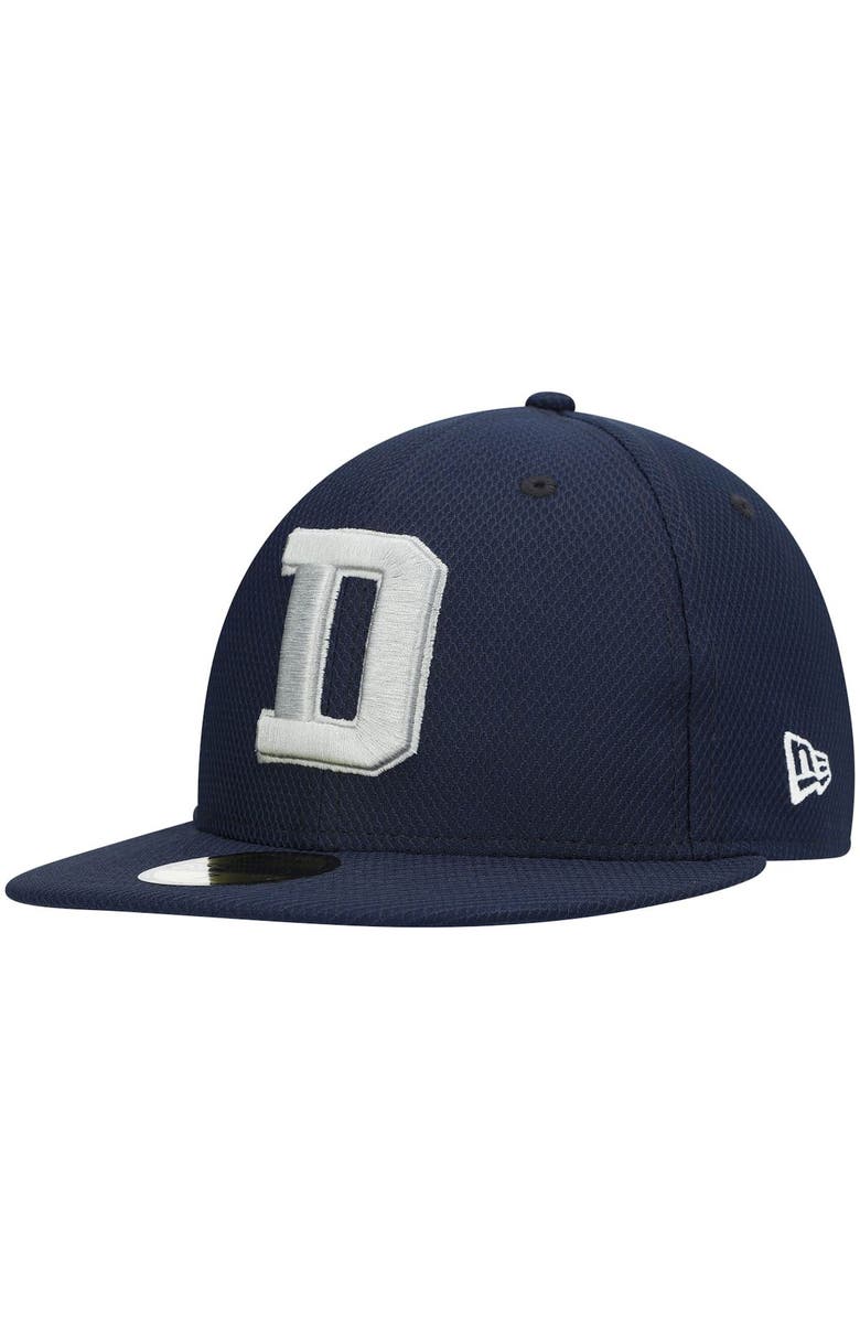 New Era Men's New Era Navy Dallas Cowboys Coach D 59FIFTY Fitted Hat, Main, color, 