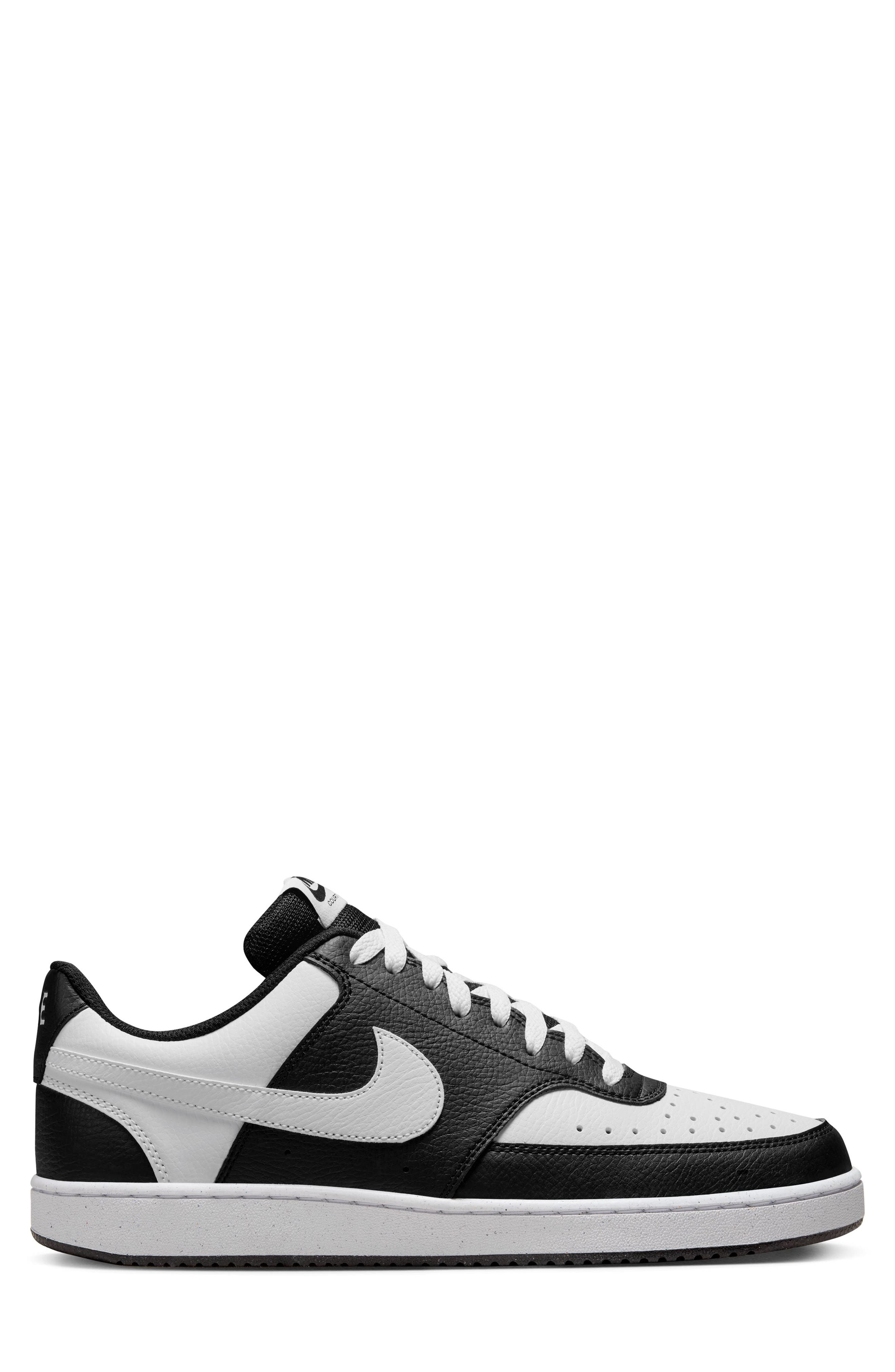 Nike Court Vision Low Sneaker, Alternate, color, 001 Black/White