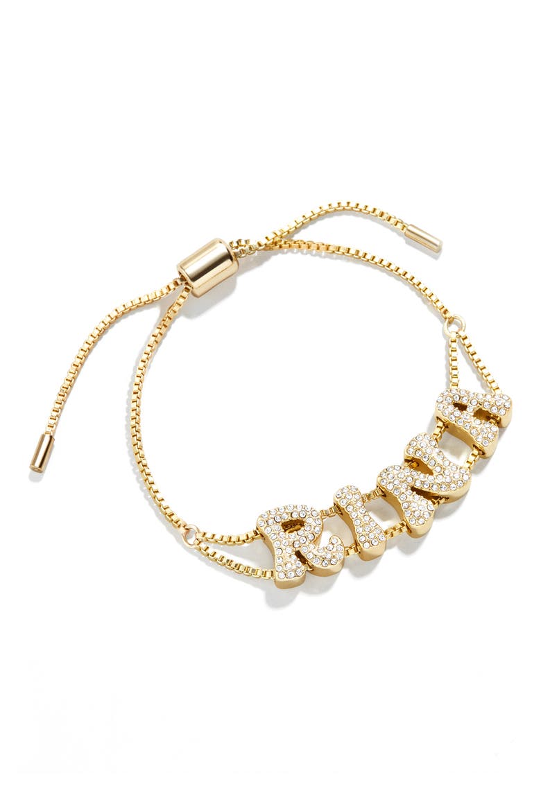 Retro Custom Slider Bracelet, Main, color, GOLD