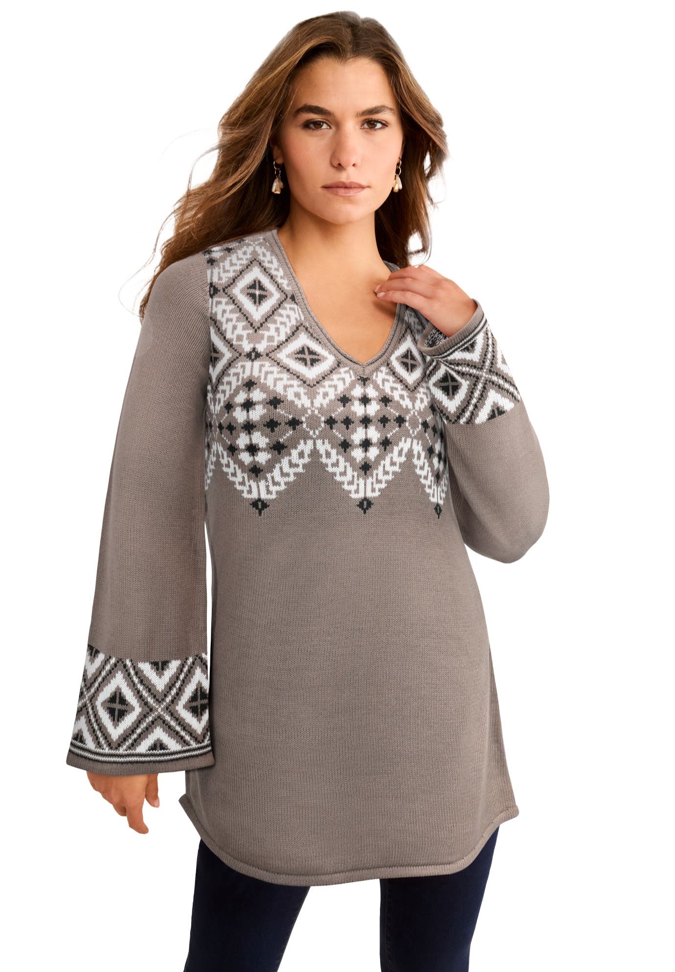 DEEP TAUPE FAIR ISLE