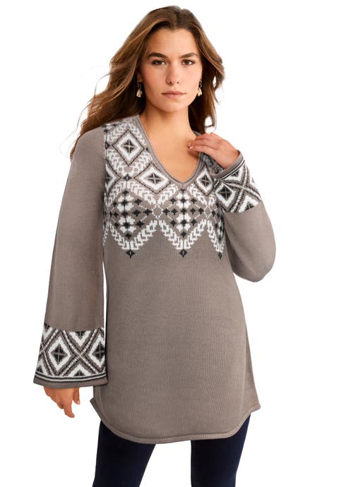 Fit And Flare Tunic Sweater
