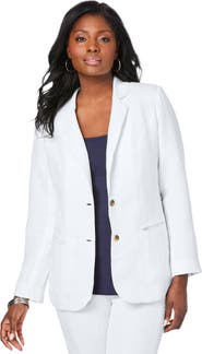 Jessica London Linen Blazer