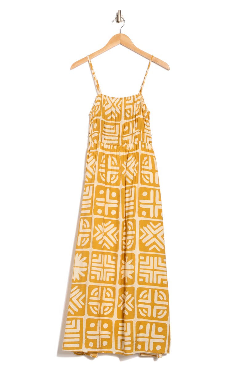 Blu Pepper Block Print Maxi Dress, Alternate, color,