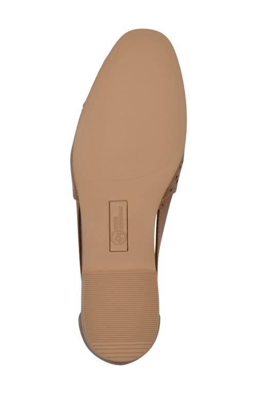 White Mountain Footwear Nobler Laser Cut Sandal In Tan Smooth