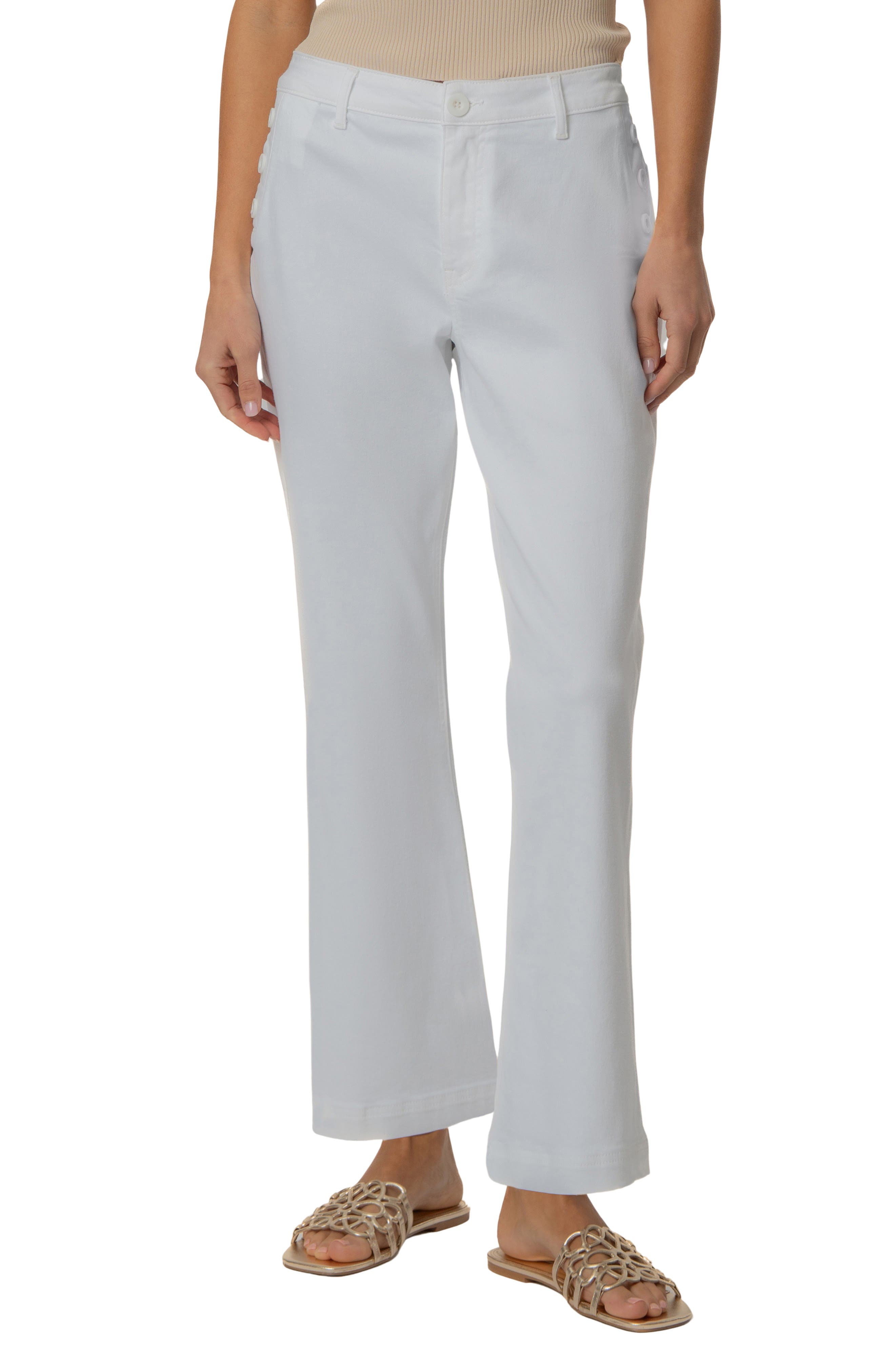 Kelsey Fab Ab High Waist Ankle Flare Jeans