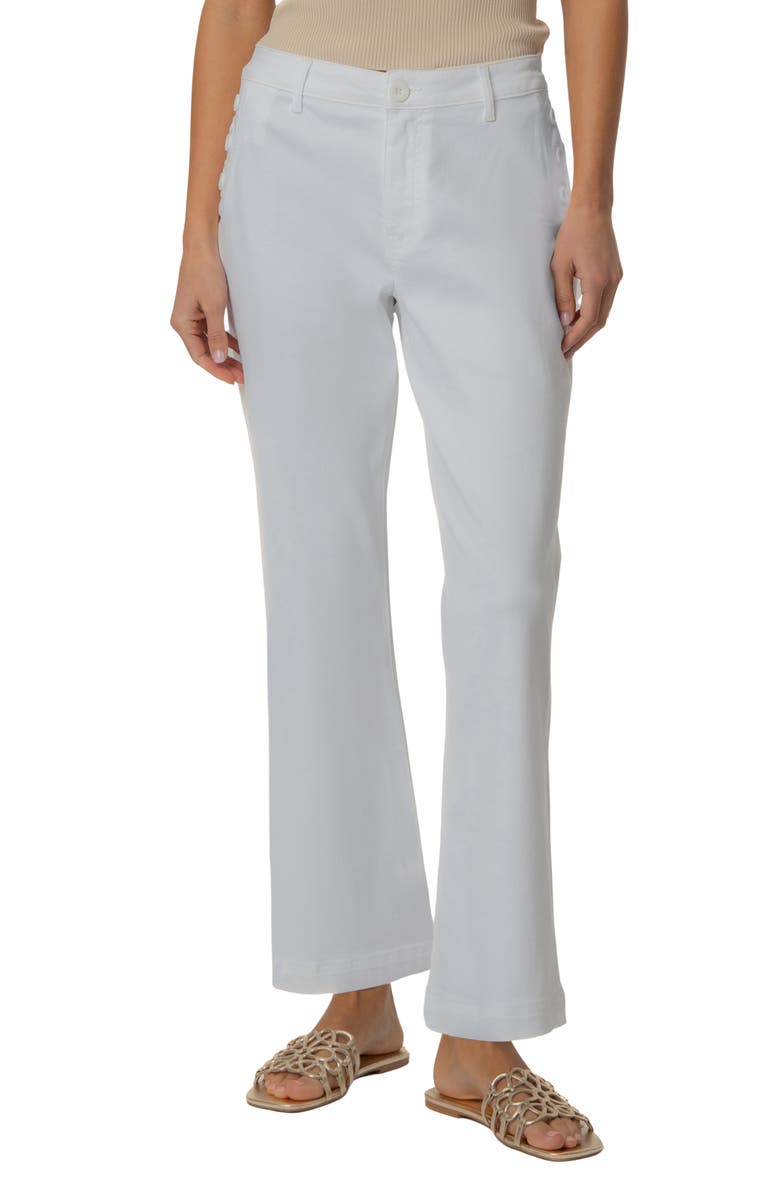 KUT from the Kloth Kelsey Fab Ab High Waist Ankle Flare Jeans, Main, color, White