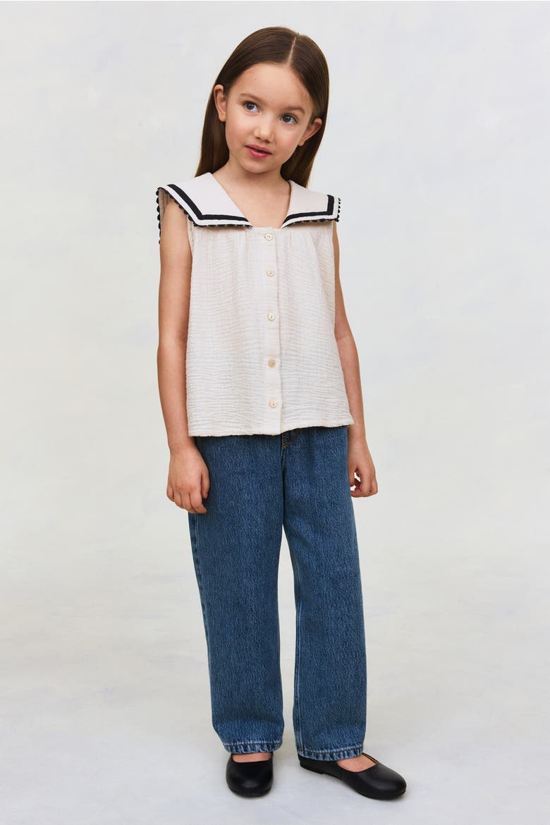 Wide Leg Jeans, Main, color, Blue