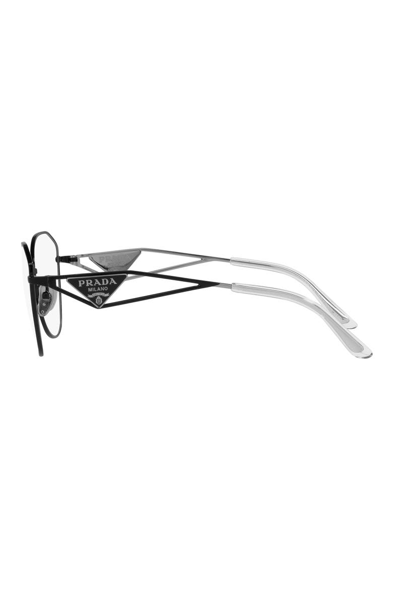 54mm Round Optical Glasses, Alternate, color, BLACK