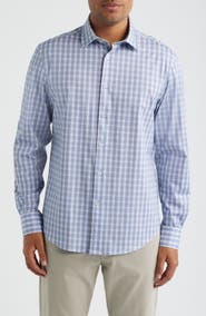 Bugatchi James OoohCotton® Plaid Button-Up Shirt