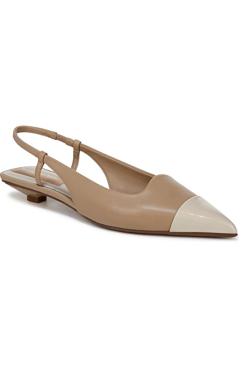 Franco Sarto Palmira Slingback Pointed Toe Pump - Wide Width Available, Main, color, Beige