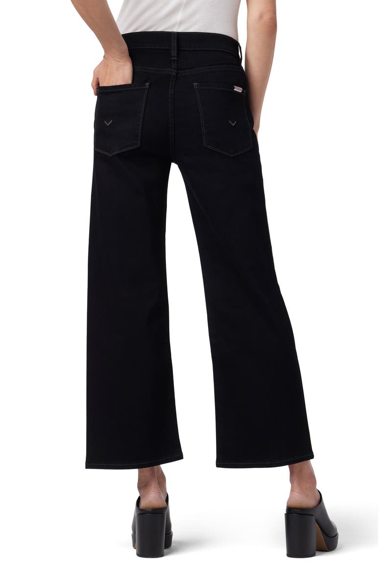 Rosalie High Waist Wide Leg Jeans, Alternate, color, BLACK RINSE
