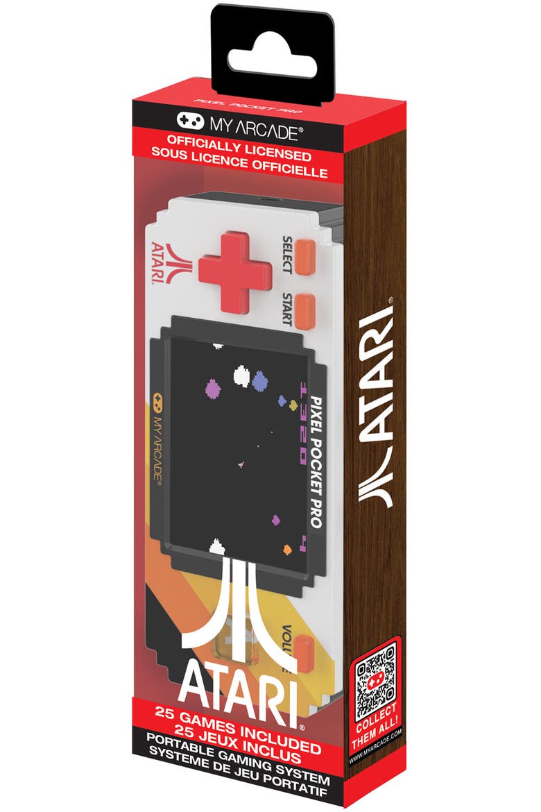 Myarcade Dgunl7134 Atari Pixel Pocket Pro Handheld, Main, color, Multicolor