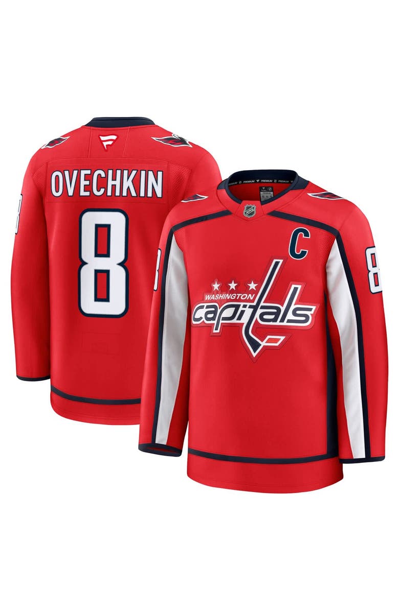 FANATICS Men's Fanatics Alexander Ovechkin Red Washington Capitals Home Premium Jersey, Main, color, 