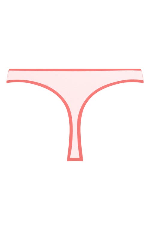 HUNKEMOLLER HUNKEMÖLLER CHERRY EMBROIDERED MESH THONG 
