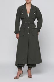 L'AGENCE Axel Windbreaker Trench Coat