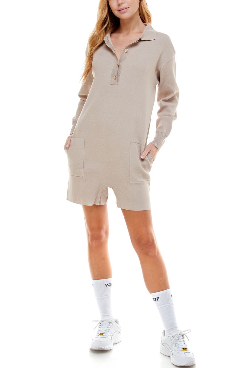 WAYF '98 Tai Long Sleeve Romper, Main, color,