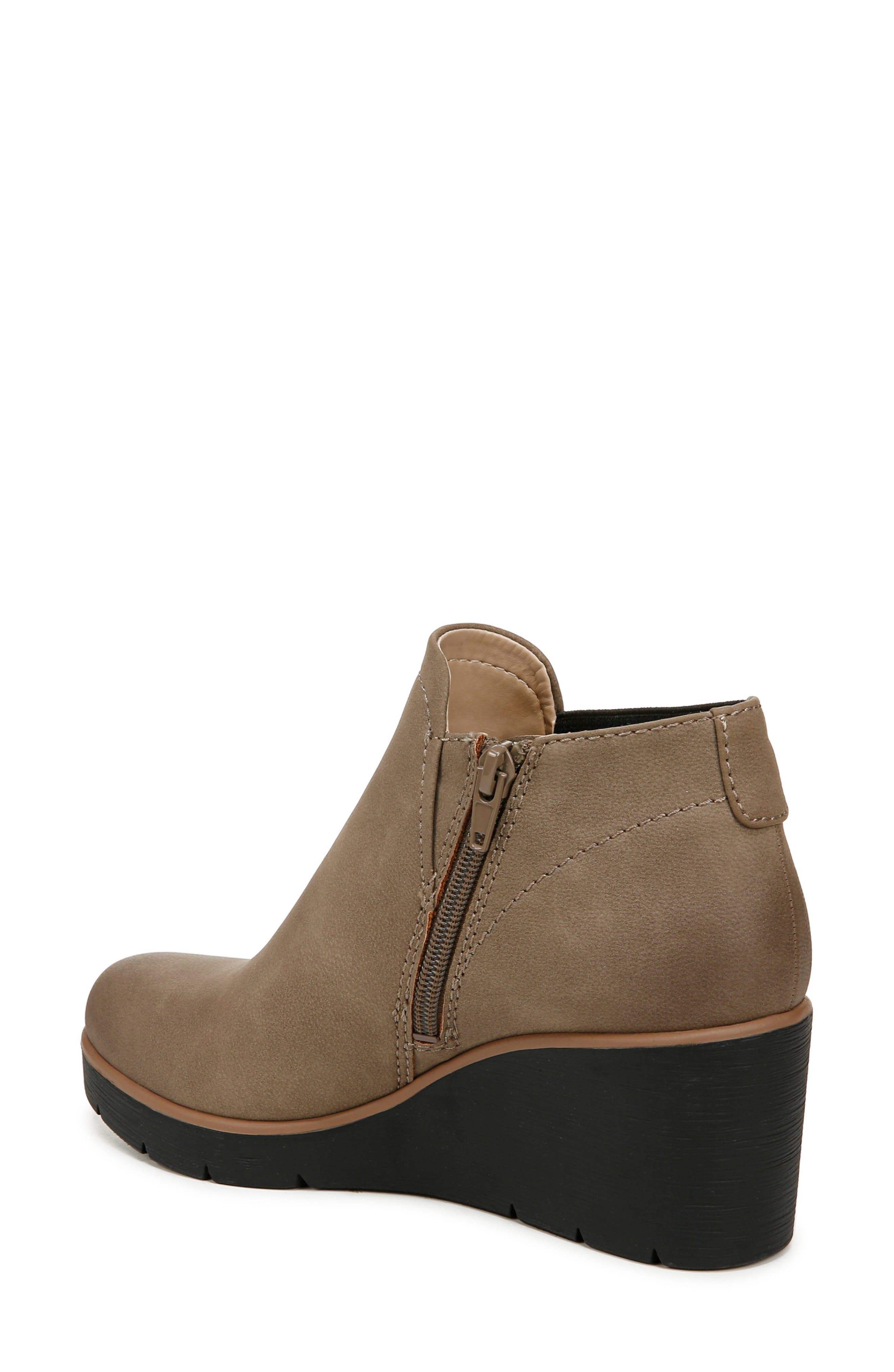 SOUL NATURALIZER Affirm Wedge Bootie, Alternate, color, Taupe Faux Leather