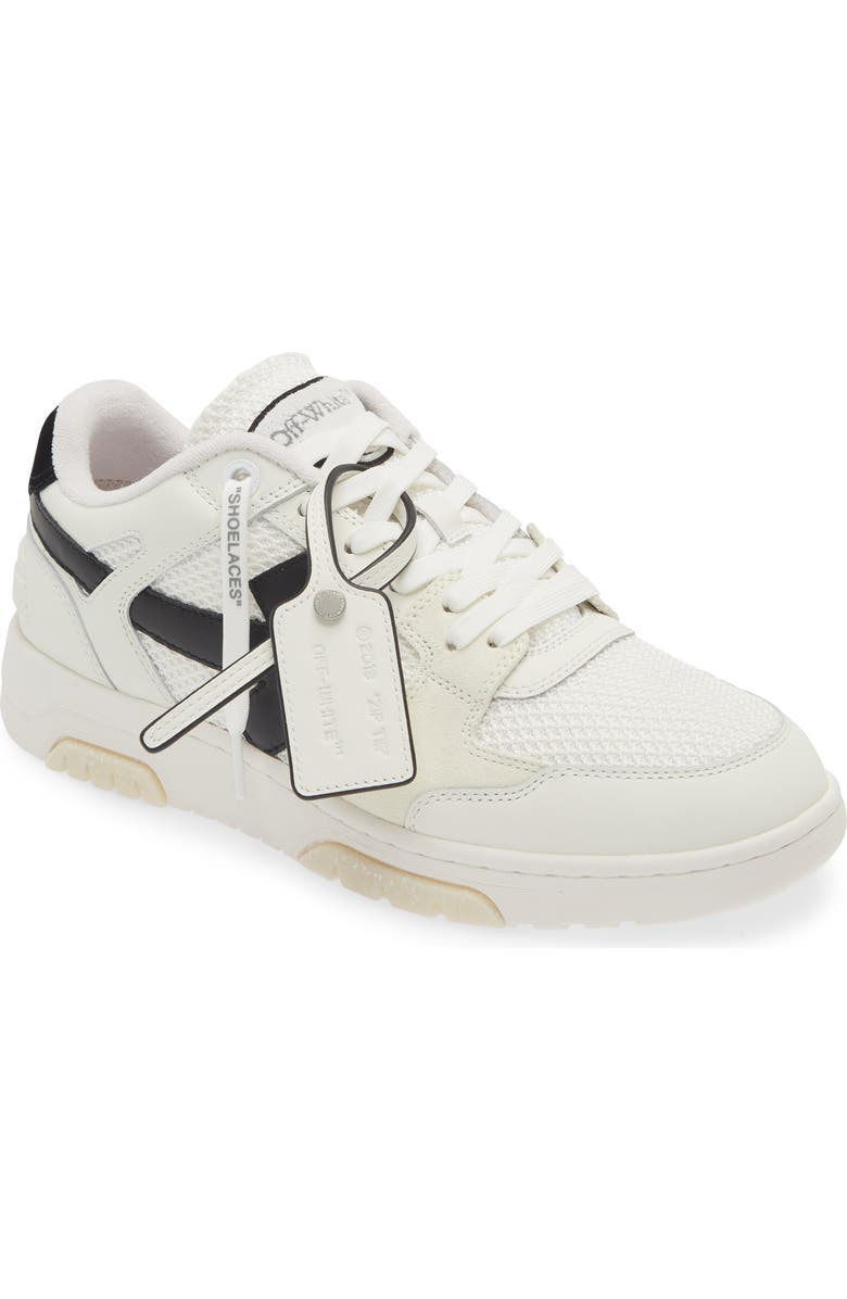 Off-White Slim Out of Office Low Top Sneaker, Main, color, White - Black
