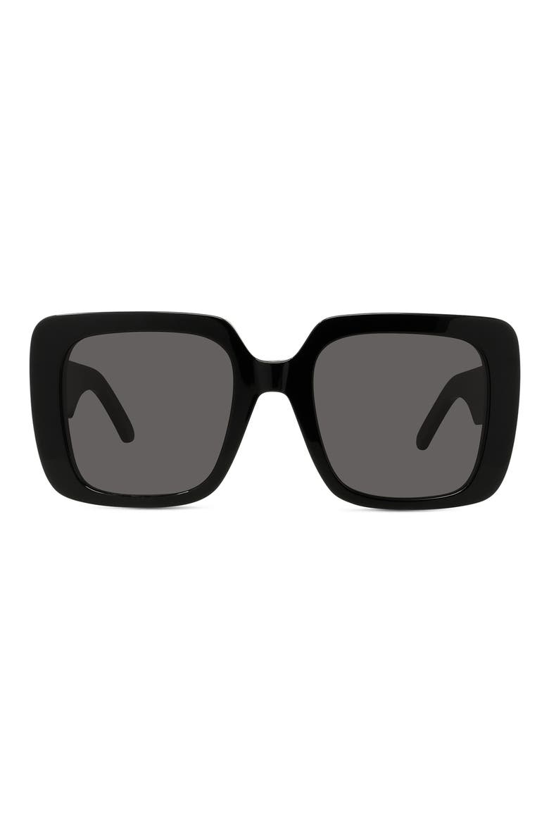 Wildior S3U 55mm Square Sunglasses, Main, color, BLACK/ GREY