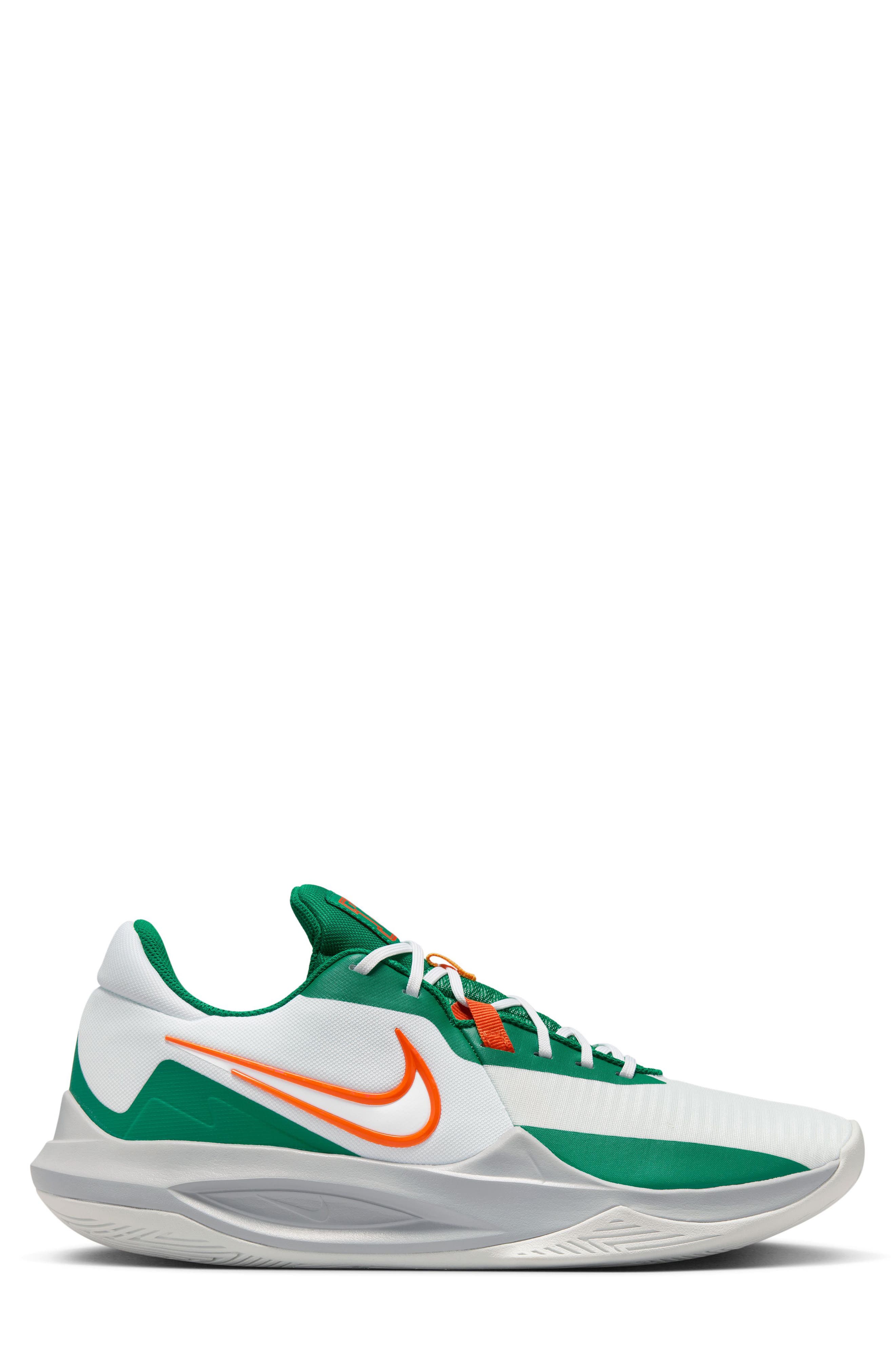 Precision 6 Basketball Shoe, Alternate, color, 103 WHITE/SFTY O