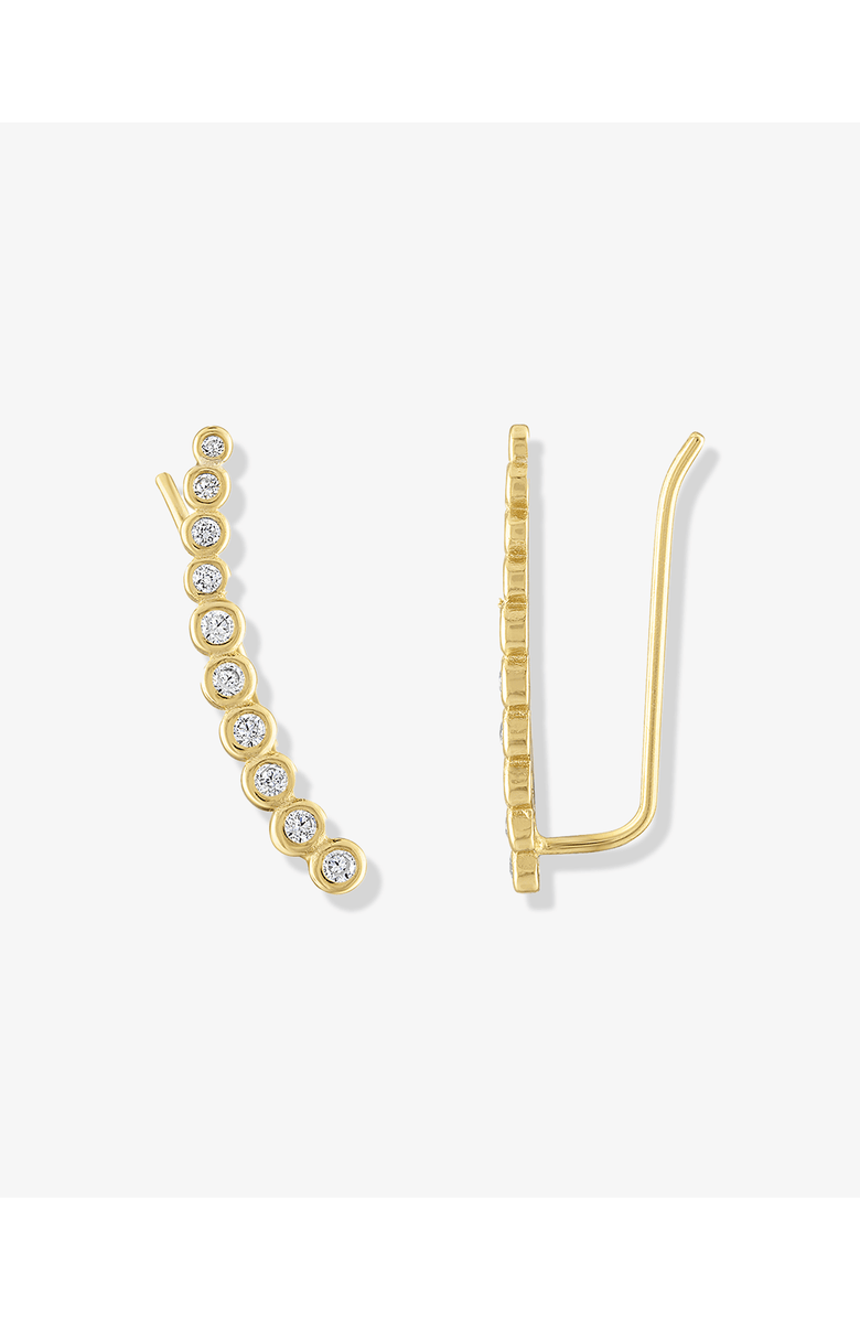 BEN ONI Bezel CZ Ear Climbers, Main, color, Gold