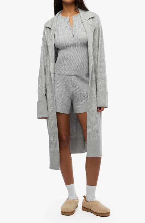 Cable Stitch Longline Cardigan