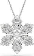 Swarovski Idyllia Snowflake Pendant Necklace & Brooch