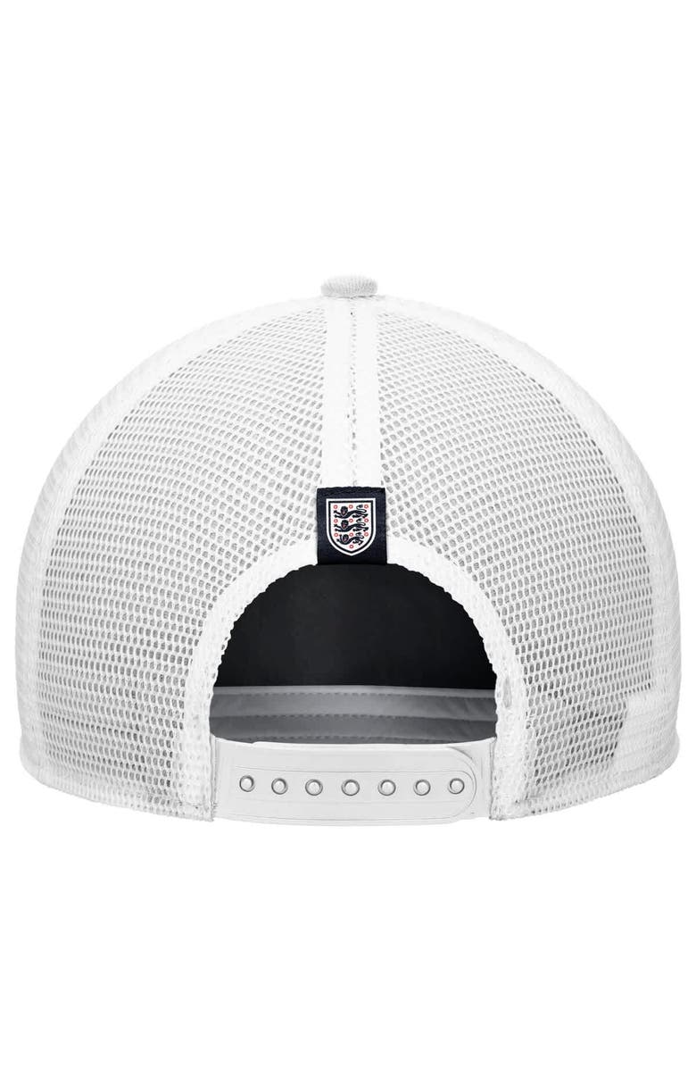 Nike Men's Nike White England National Team Rise Rope Trucker A-Frame Adjustable Hat, Alternate, color, White