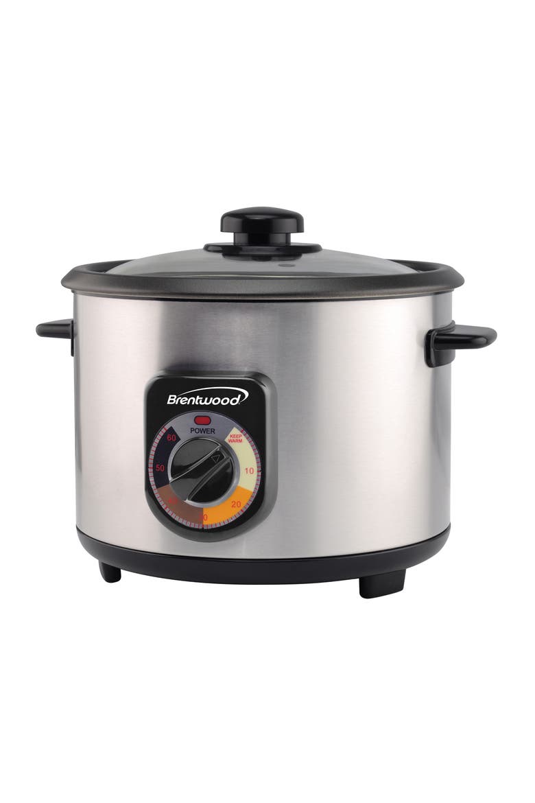 10-Cup Stainless Steel Crunchy Persian Rice Cooker, Main, color, Silver