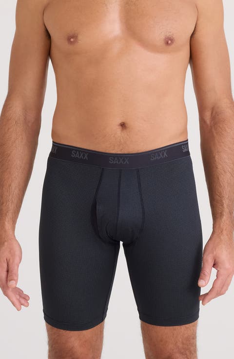 Quest Quick Dry Mesh Slim Fit Long Boxer Briefs