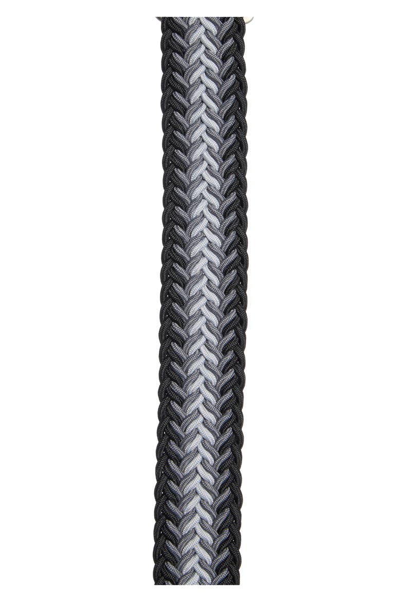 Herringbone Webbed Belt, Alternate, color, BLACK