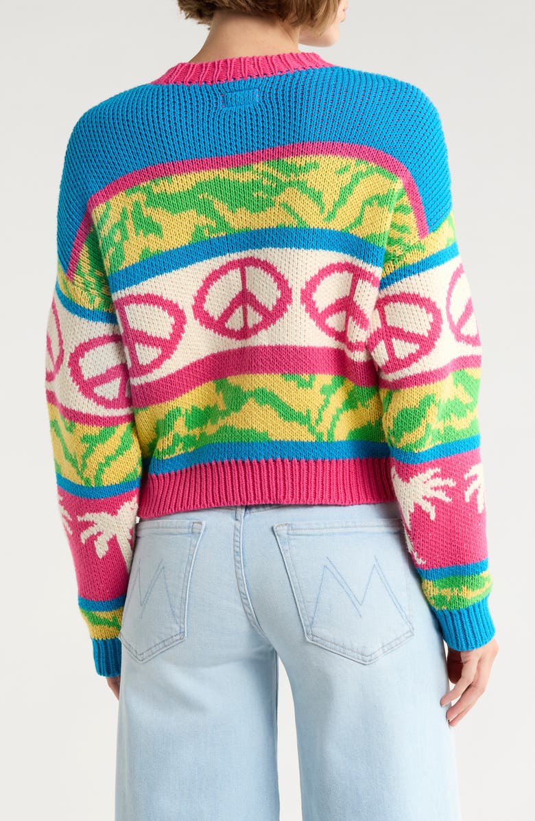 MOTHER The Itsy Crop Sweater, Alternate, color, Surf Safari