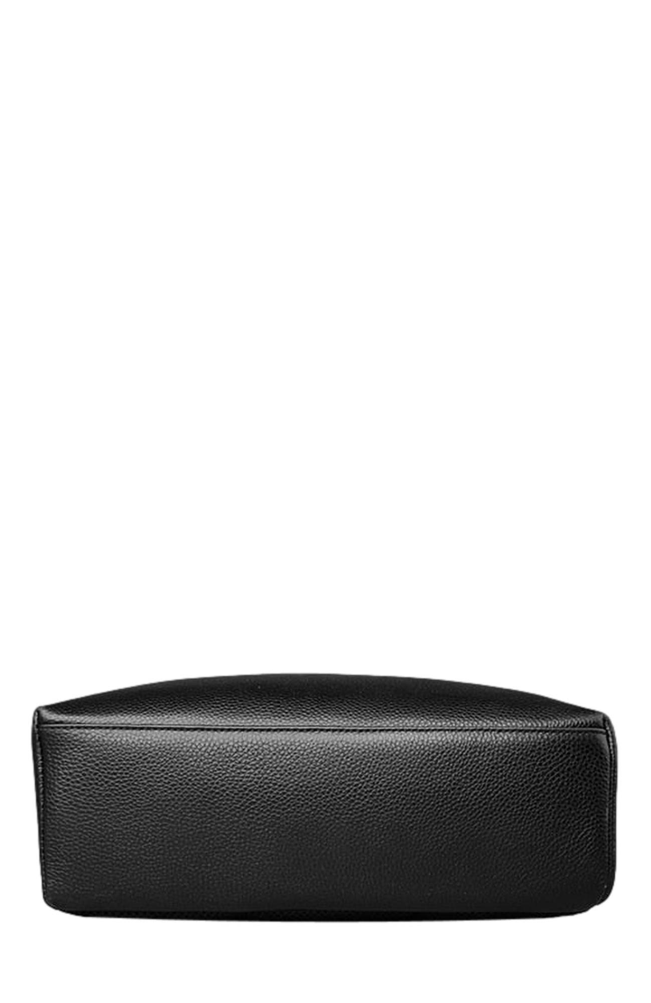 STEEL HORSE LEATHER Skald Black Pebbled Leather Backpack | Slim Black Leather Backpack, Alternate, color, Black