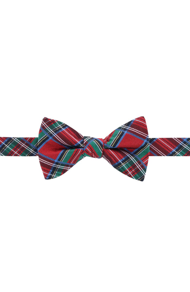 Trafalgar Nicholas Tartan Plaid Silk Bow Tie, Main, color, Tartan Plaid