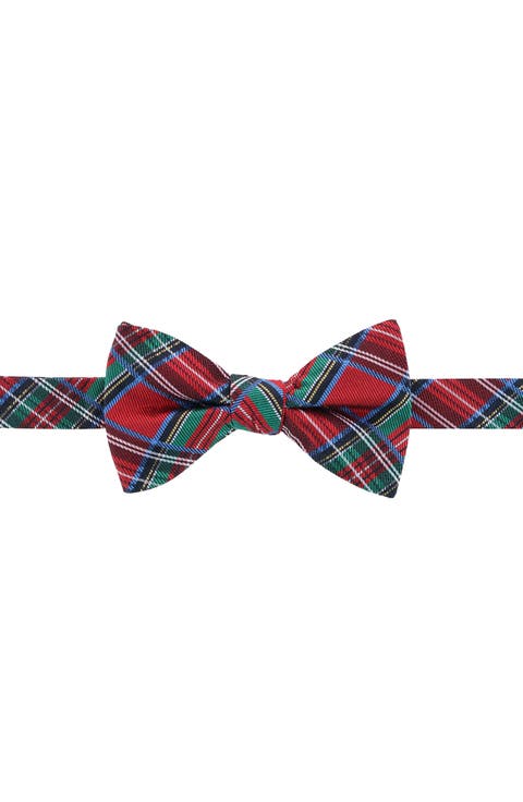 Nicholas Tartan Plaid Silk Bow Tie