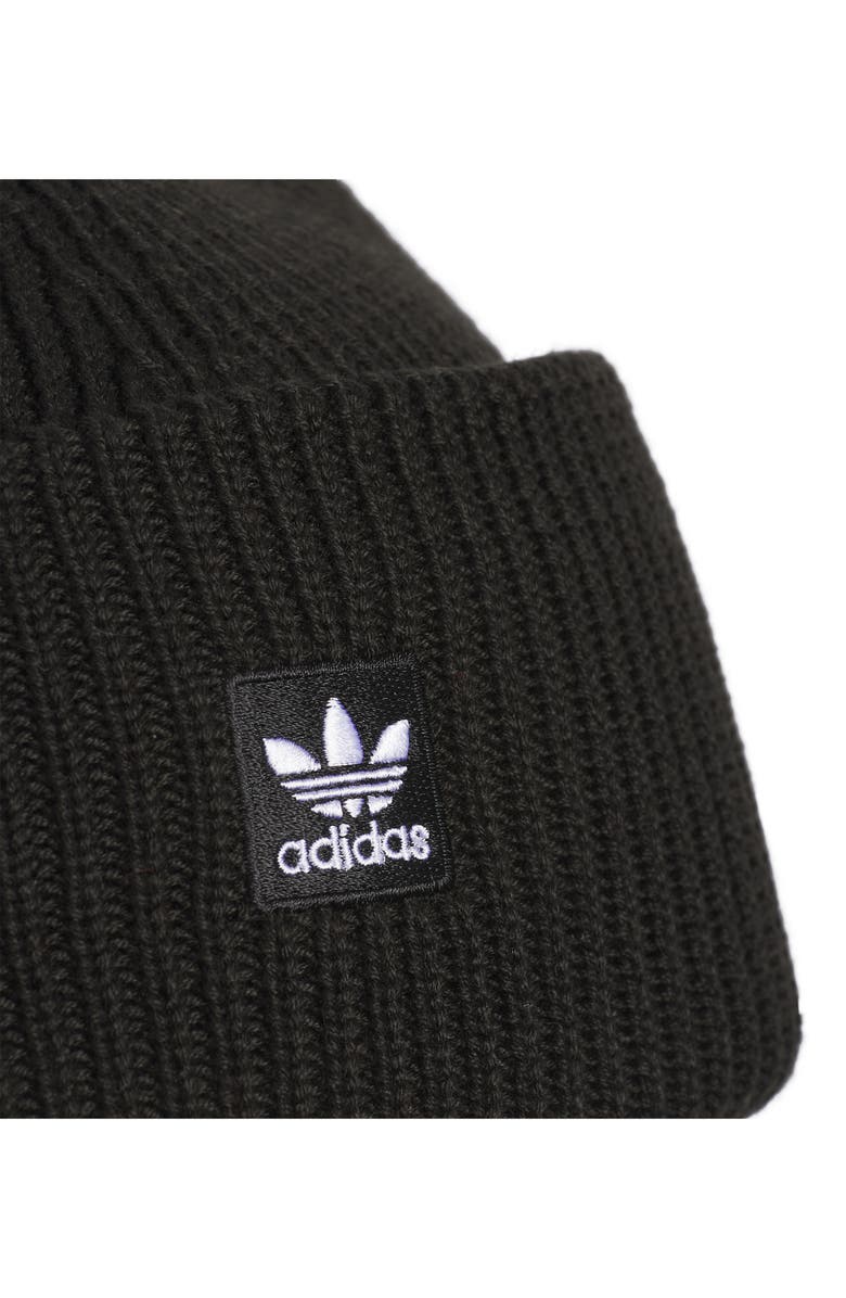 adidas Terrace Ribbd Beanie, Alternate, color, Black/White