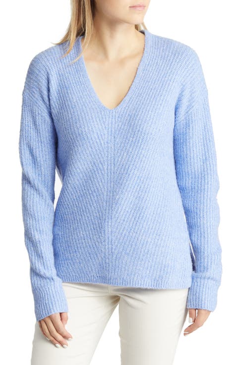 Directional V-Neck Sweater