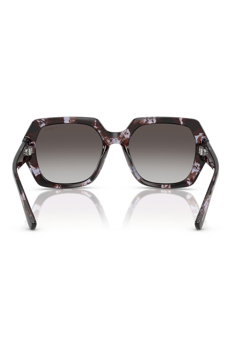 55mm Irregular Sunglasses, Alternate, color, PURPLE BLACK