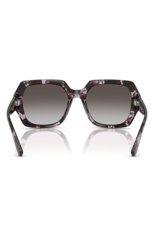 Vogue 55mm Irregular Sunglasses In Purple Black