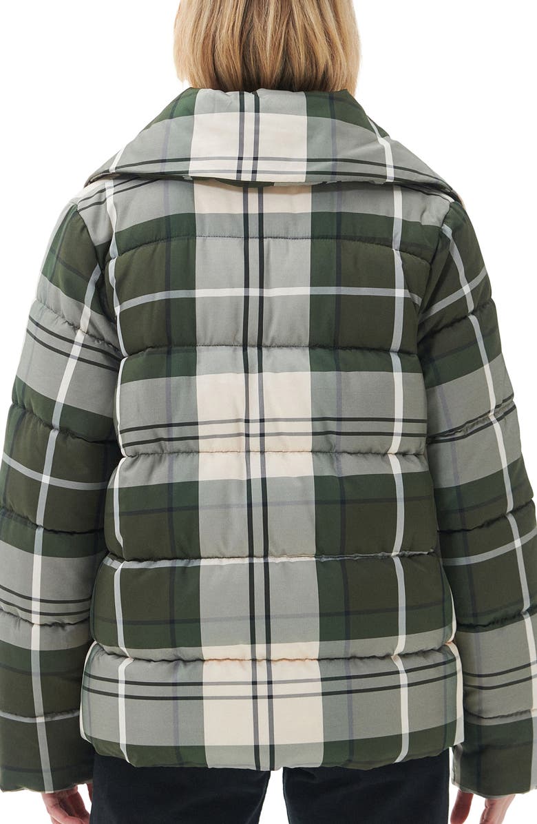 Barbour Germaine Tartan Quilted Puffer Jacket, Alternate, color, 