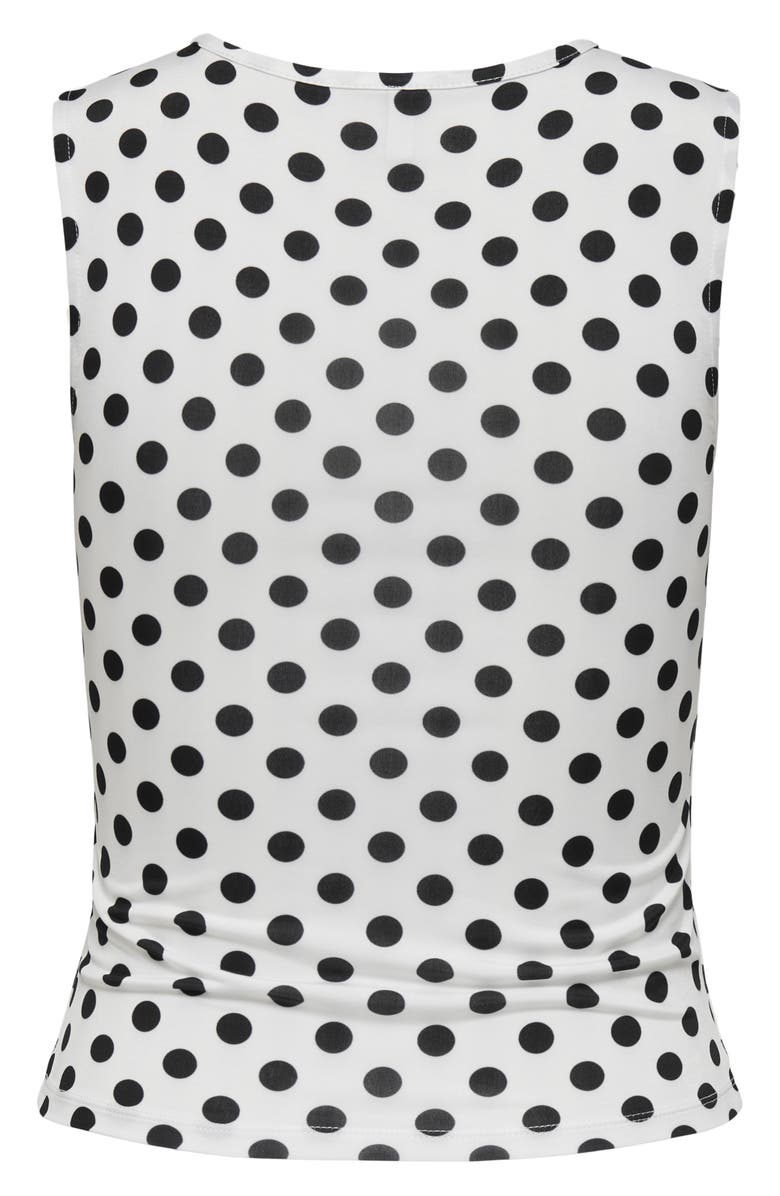 Only Lanna Life Polka Dot Sleeveless Top, Alternate, color, White/ Black Dots