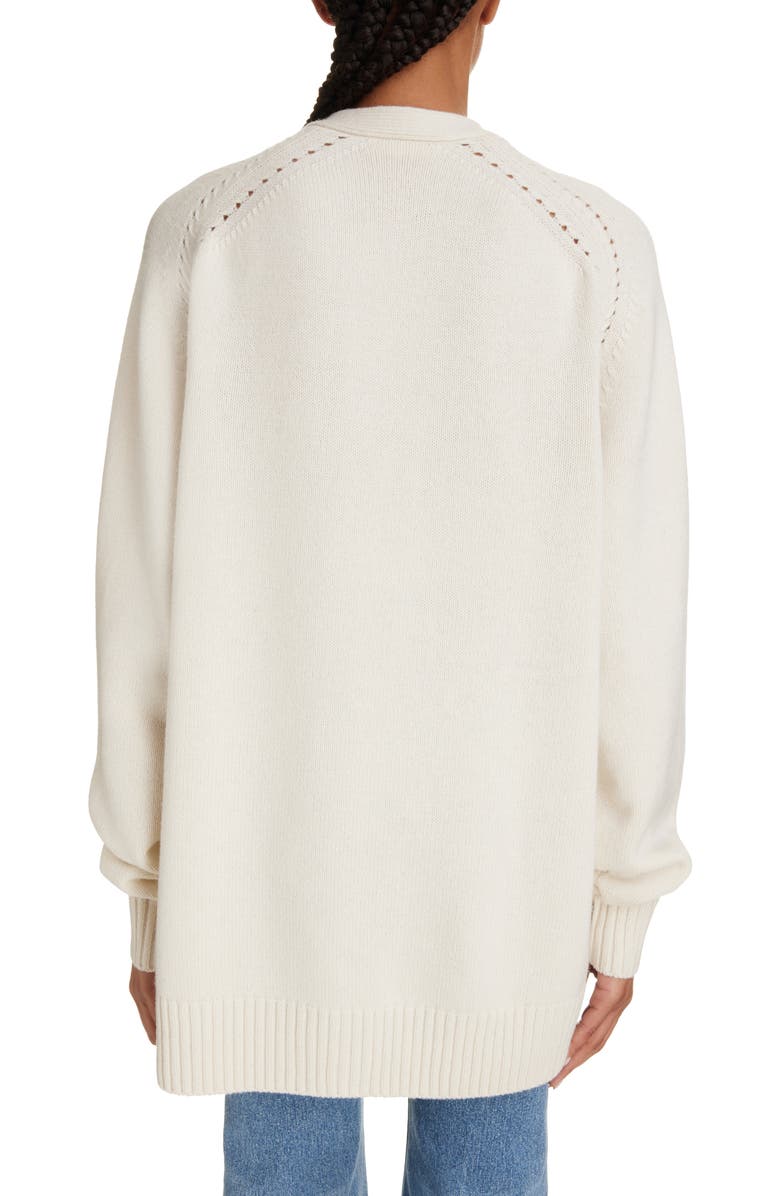 Chloé Cashmere V-Neck Cardigan, Alternate, color, 