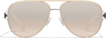 High Key Twist 60mm Gradient Aviator Sunglasses