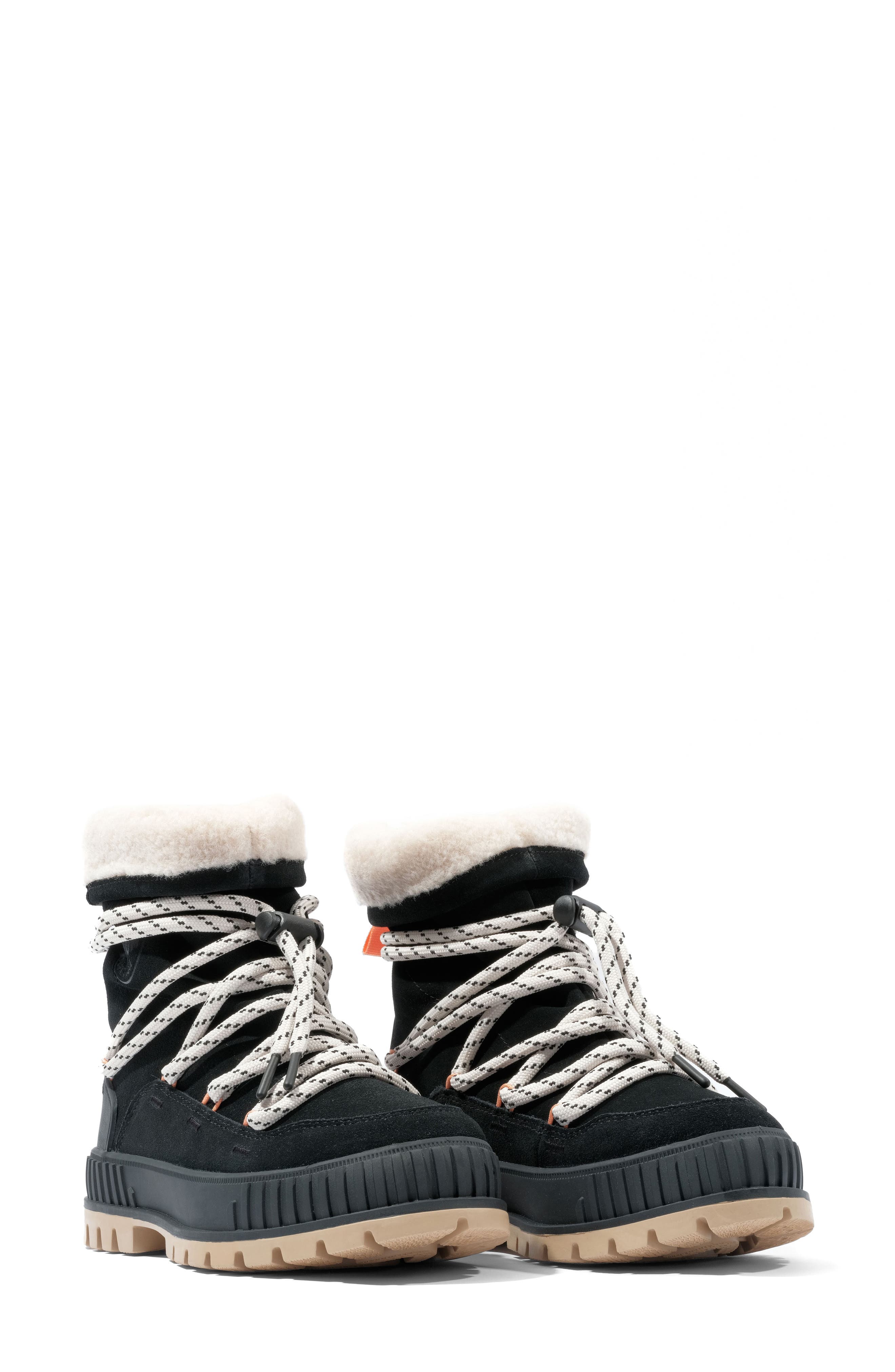 Palladium Pallashock Hiver Bootie, Alternate, color, Black