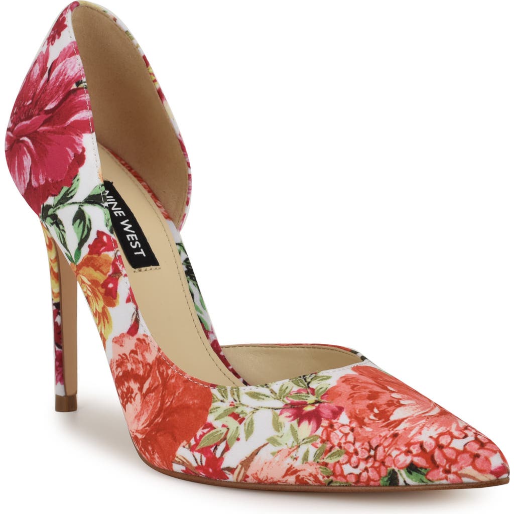 Nine West Folowe Half D'orsay Pump In White 146